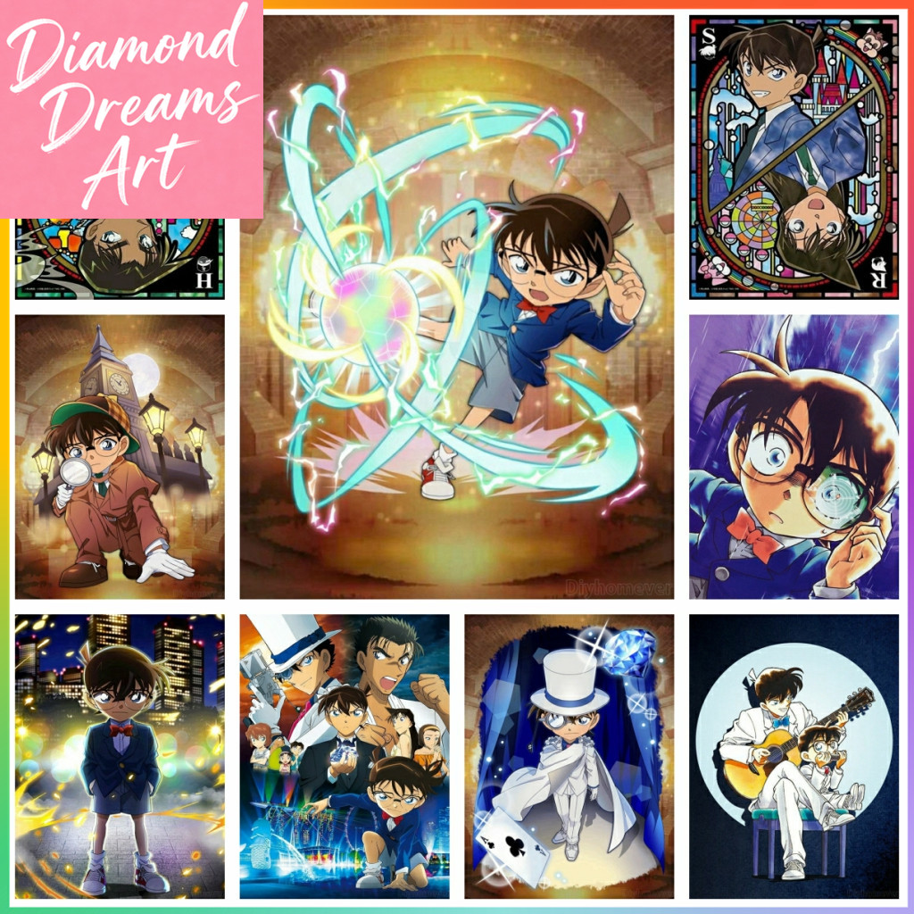 Embroidery Ideas - Frameless,Detective Conan Anime Cross Stitch Kit