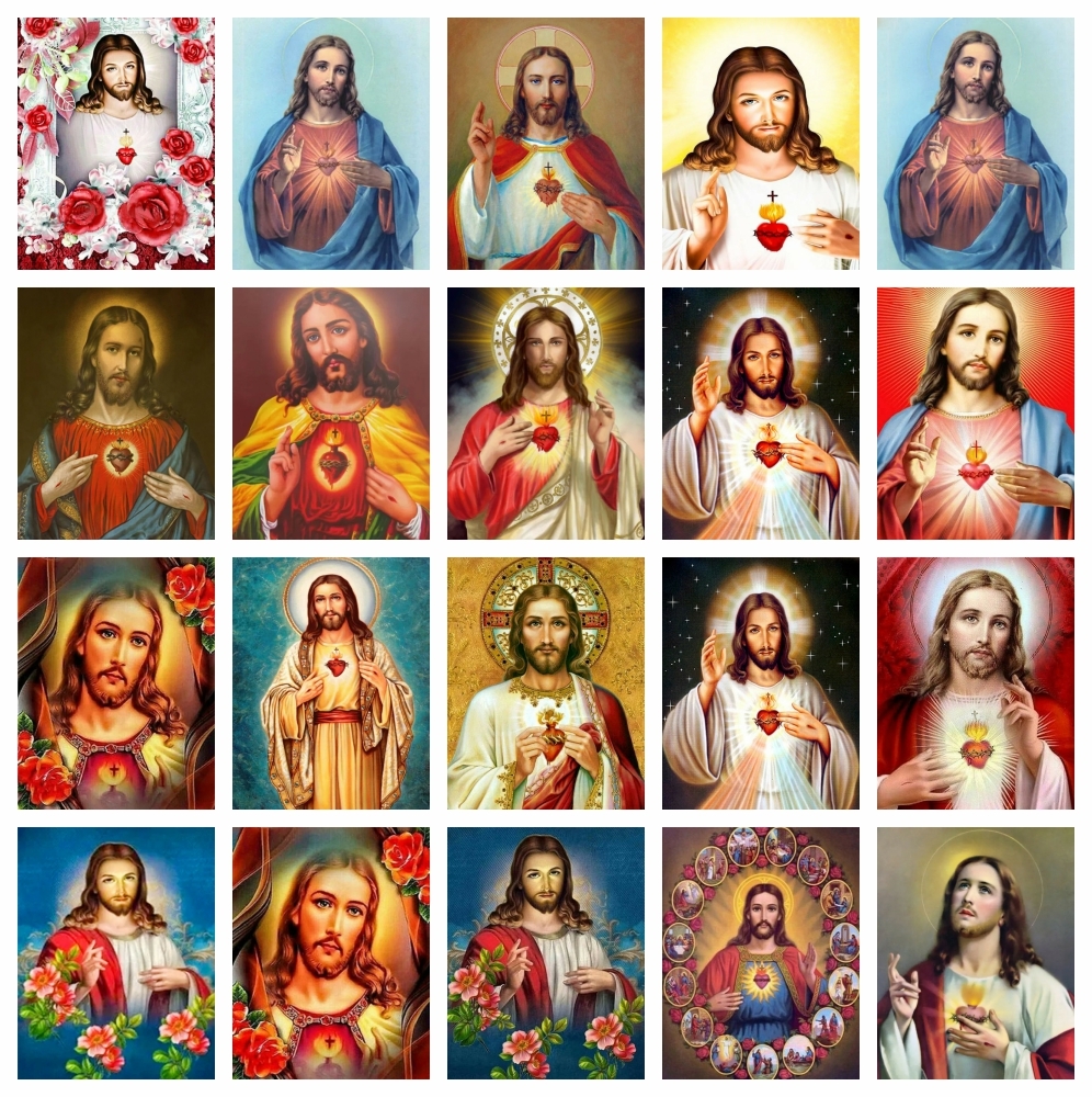 Embroidery Jesus - AZQSD Diamond Painting Jesus Religious 5d