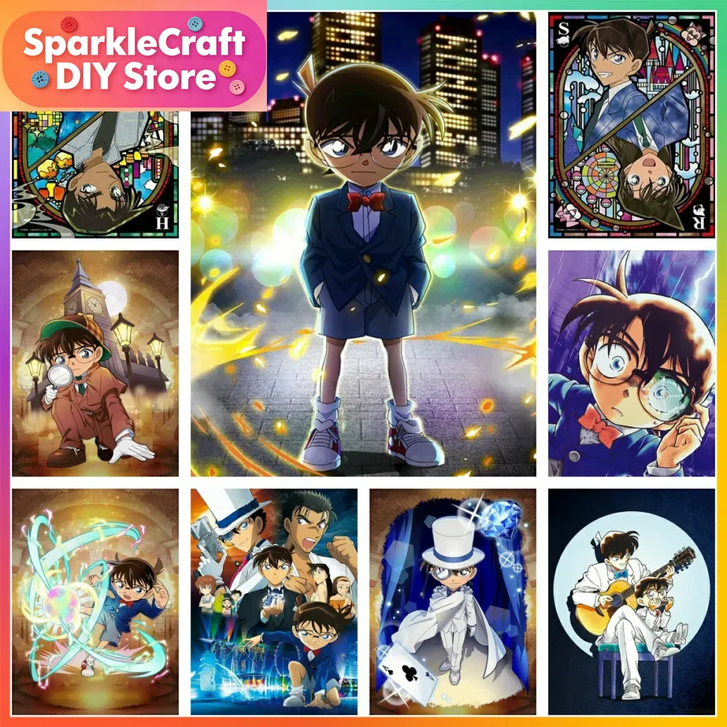 Embroidery Ideas - 1pc frameless Detective Conan Anime Diamond