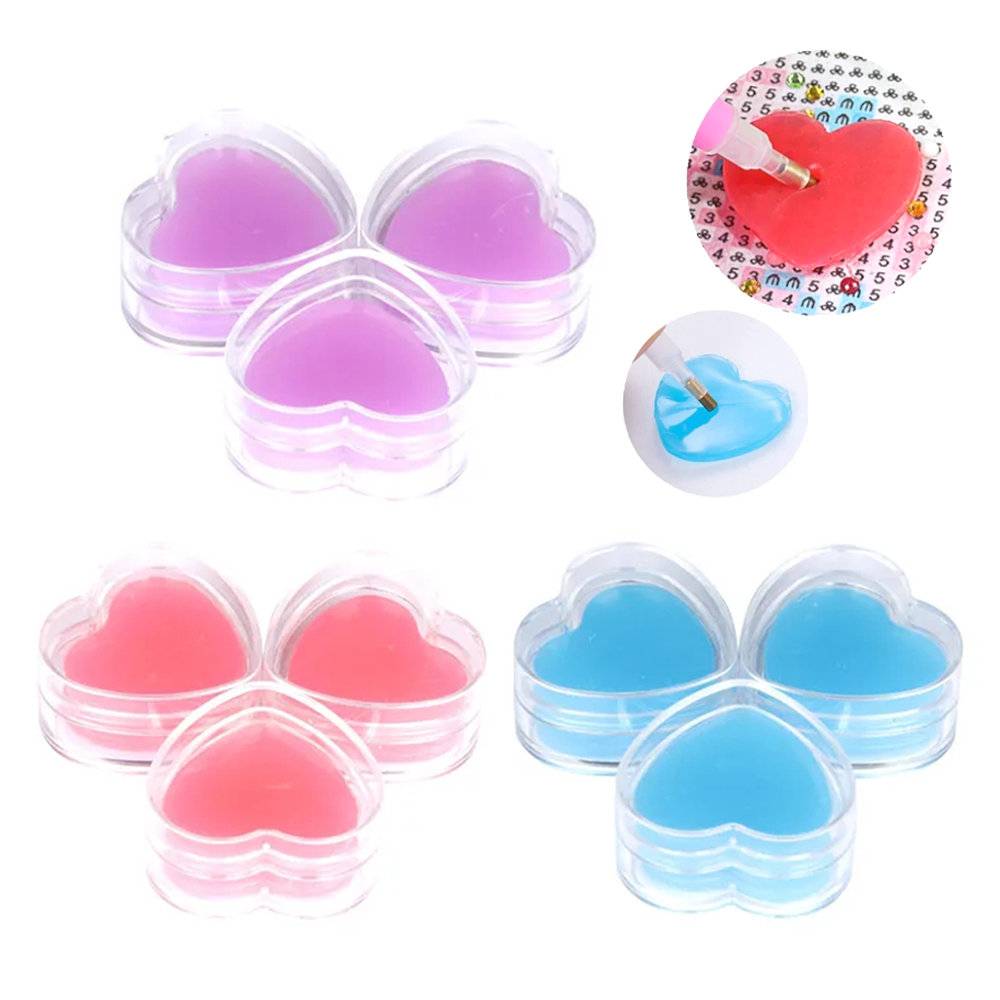 3/6pcs Heart-Shape Diamond Pai – Embroidery Art Bewertung und Preis