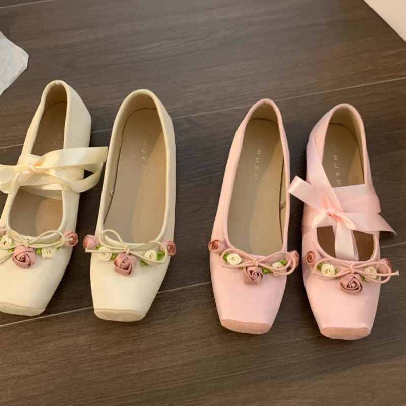 Women Flats Bow Marie Janes Sh – Embroidery Designer Bewertung und Preis