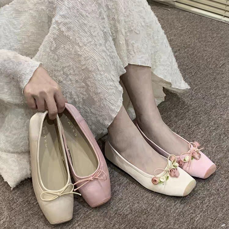 Women Flats Bow Marie Janes Sh – Embroidery Designer Bewertung und Preis
