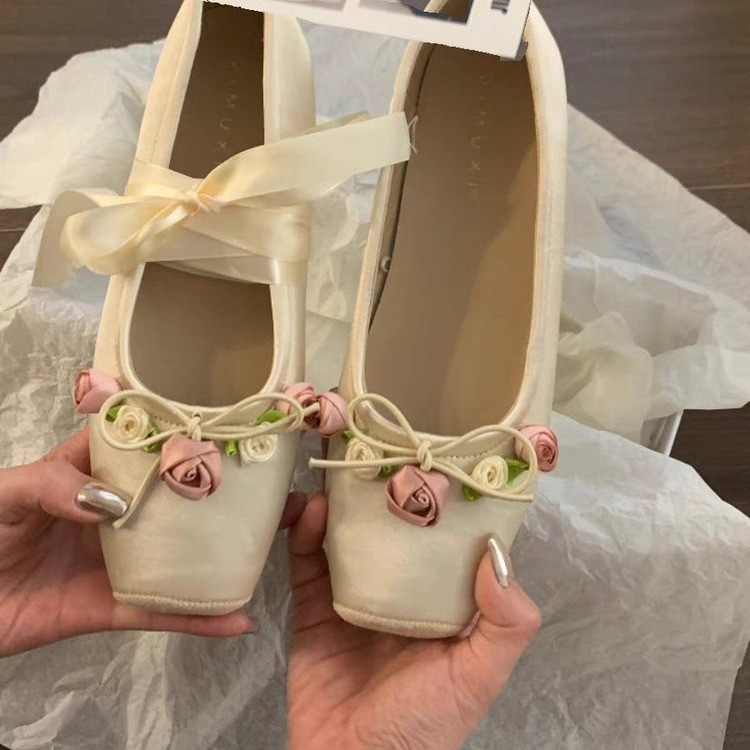 Women Flats Bow Marie Janes Sh – Embroidery Designer Bewertung und Preis