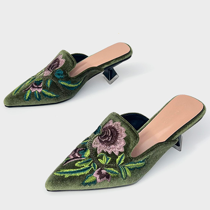 Embroidery Velour Women Shoes  – Embroidery Designer Bewertung und Preis