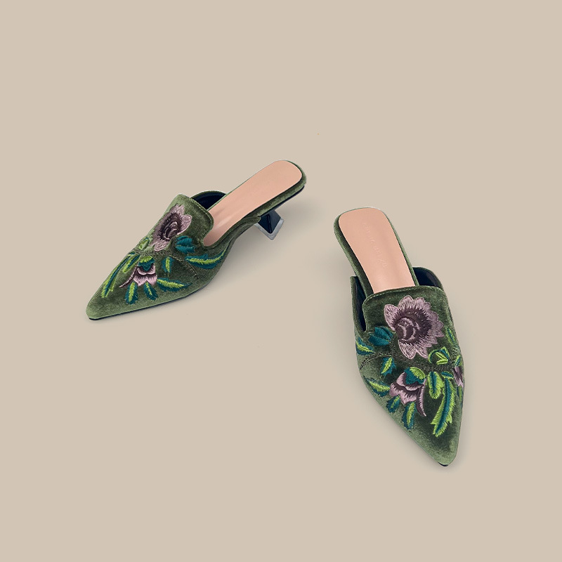 Embroidery Velour Women Shoes  – Embroidery Designer Bewertung und Preis