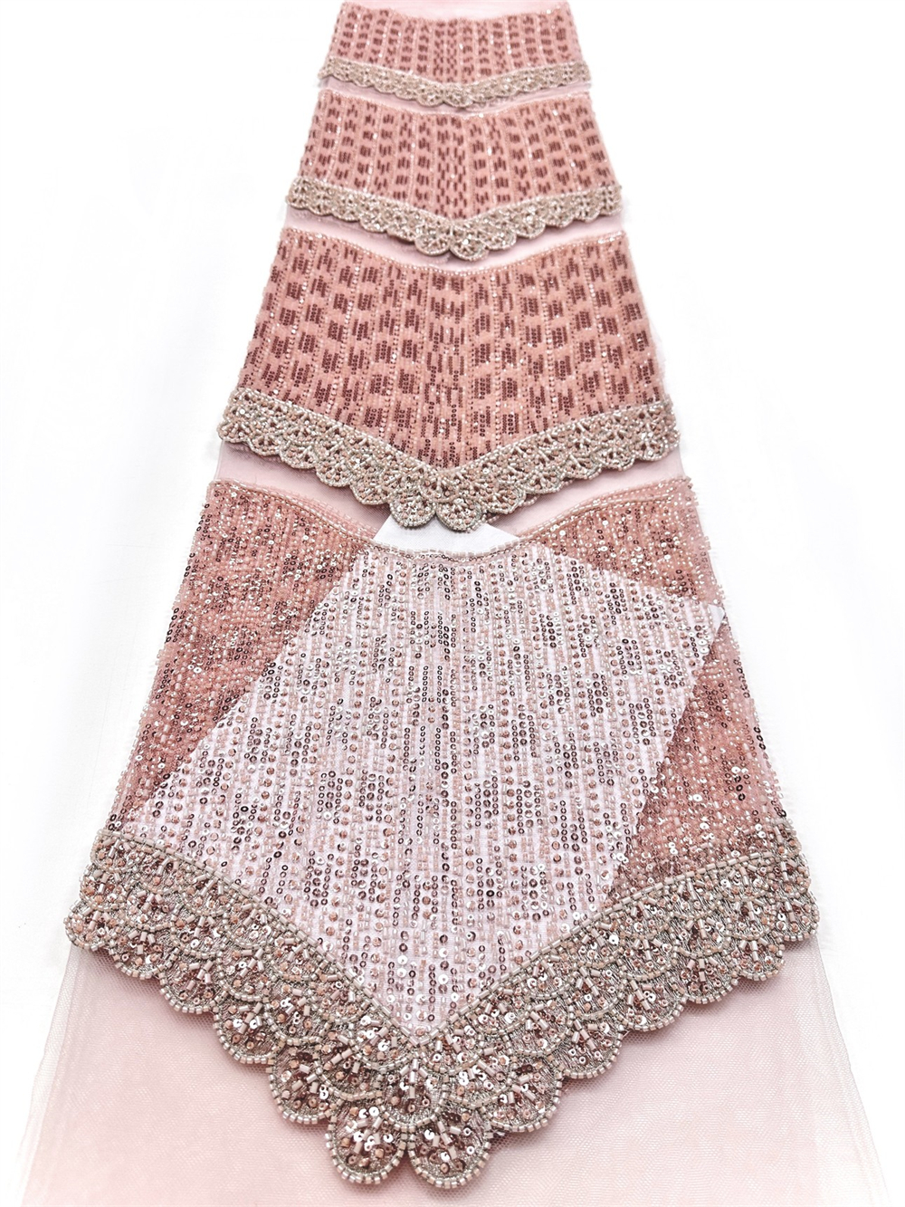 Luxury African Nigerian High-E – Embroidery Net Dress Bewertung und Preis