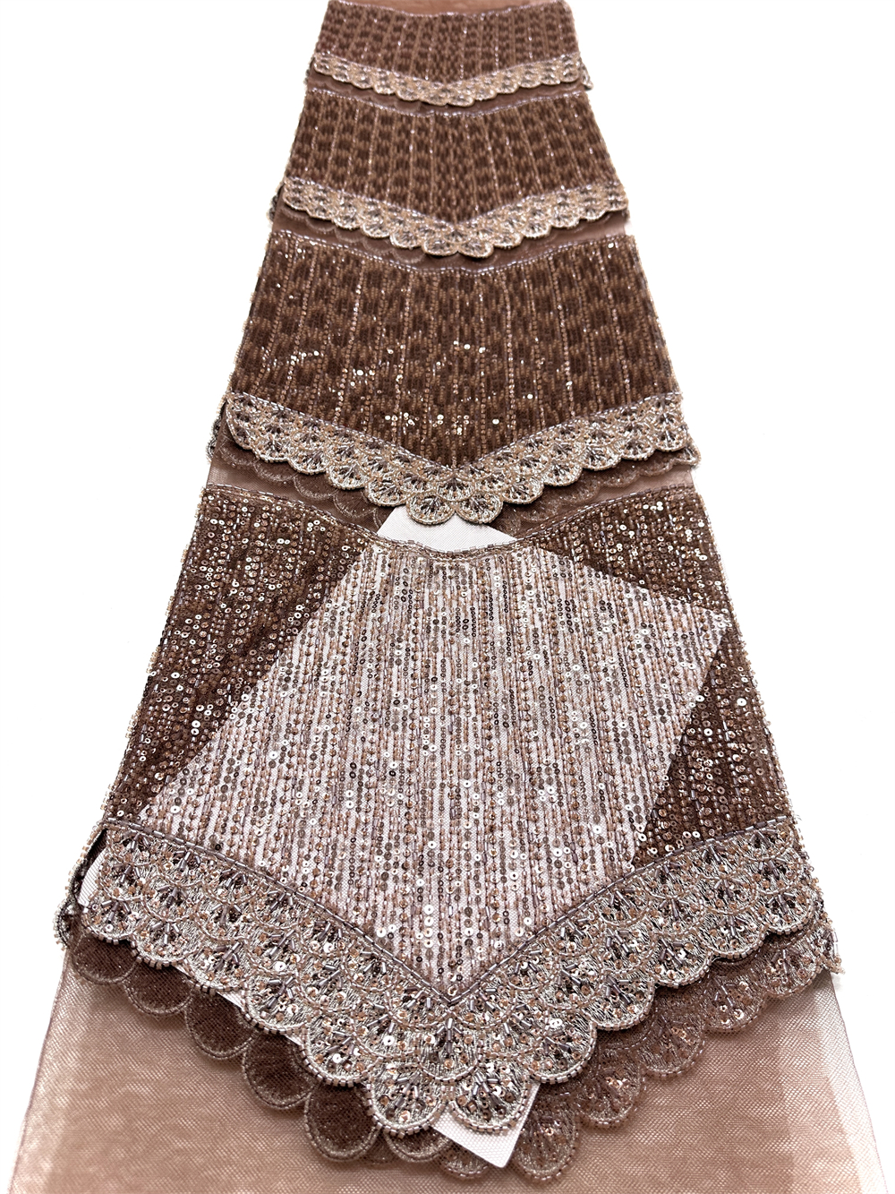 Luxury African Nigerian High-E – Embroidery Net Dress Bewertung und Preis