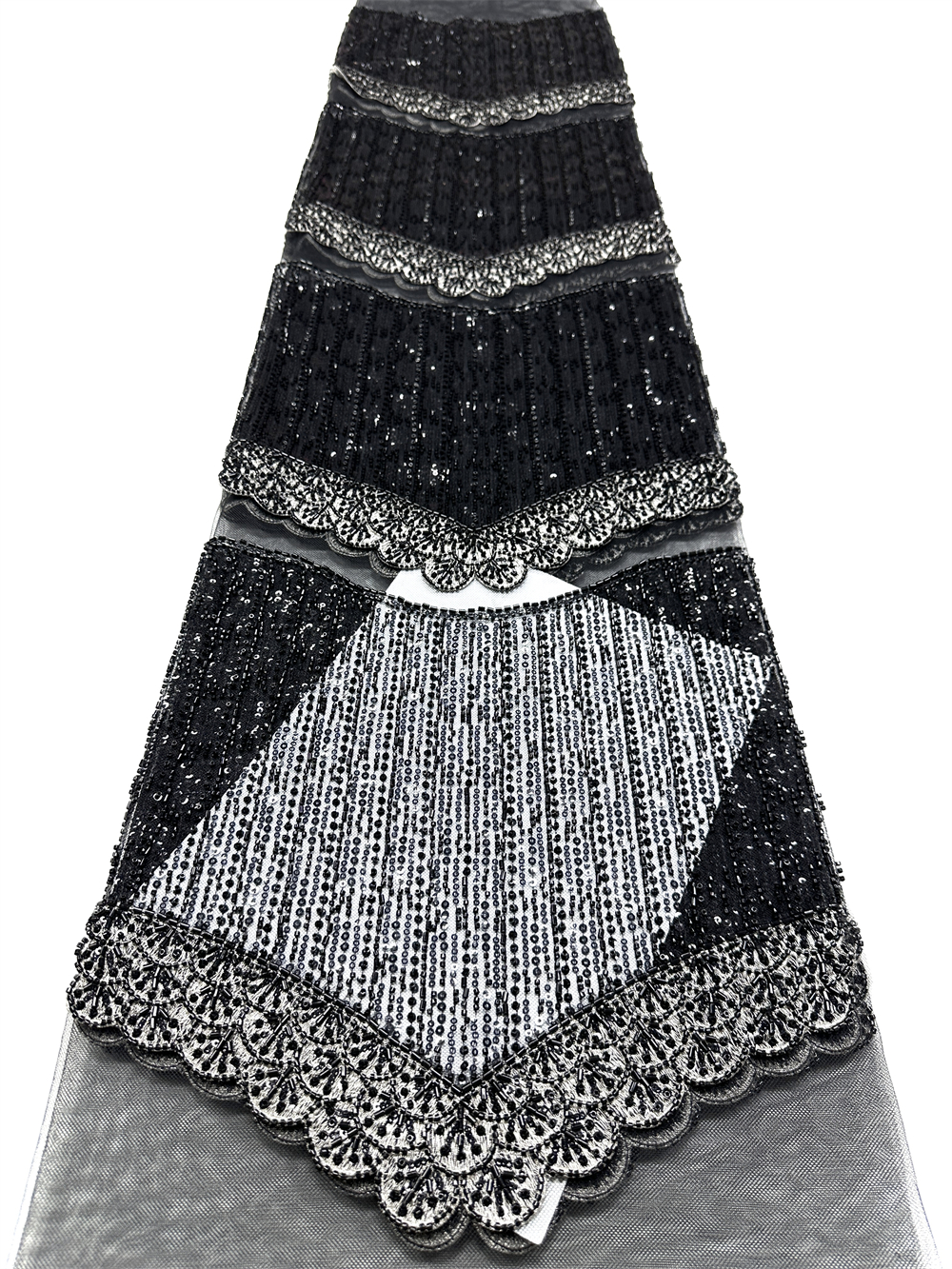 Luxury African Nigerian High-E – Embroidery Net Dress Bewertung und Preis