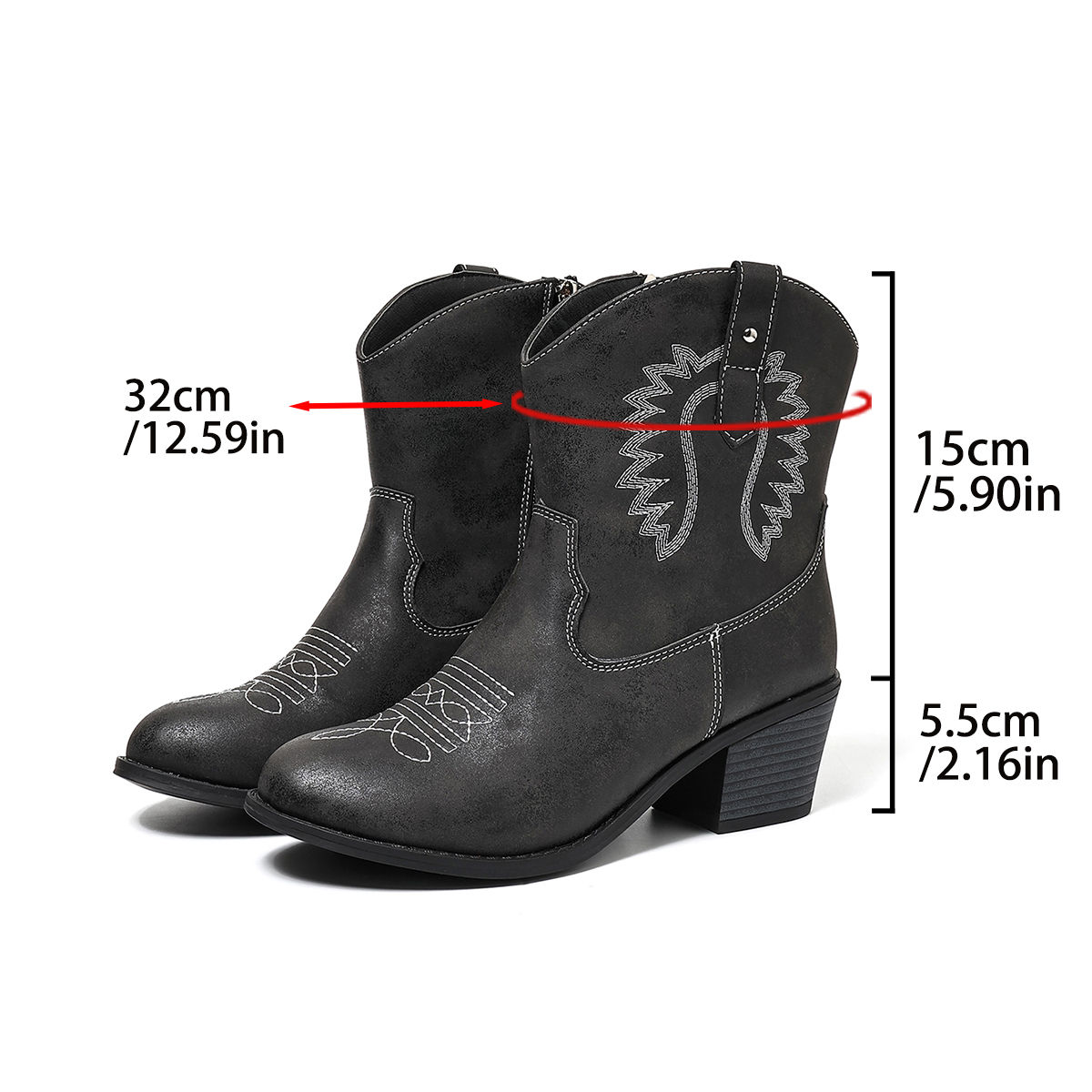 Women's Boots, Large Size, Wes – Embroidery Garments Bewertung und Preis