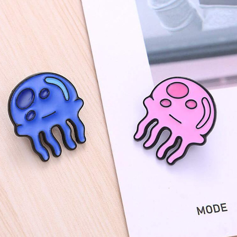 Kawaii Jellyfish Metal Badges  – Embroidery Fish Bewertung und Preis
