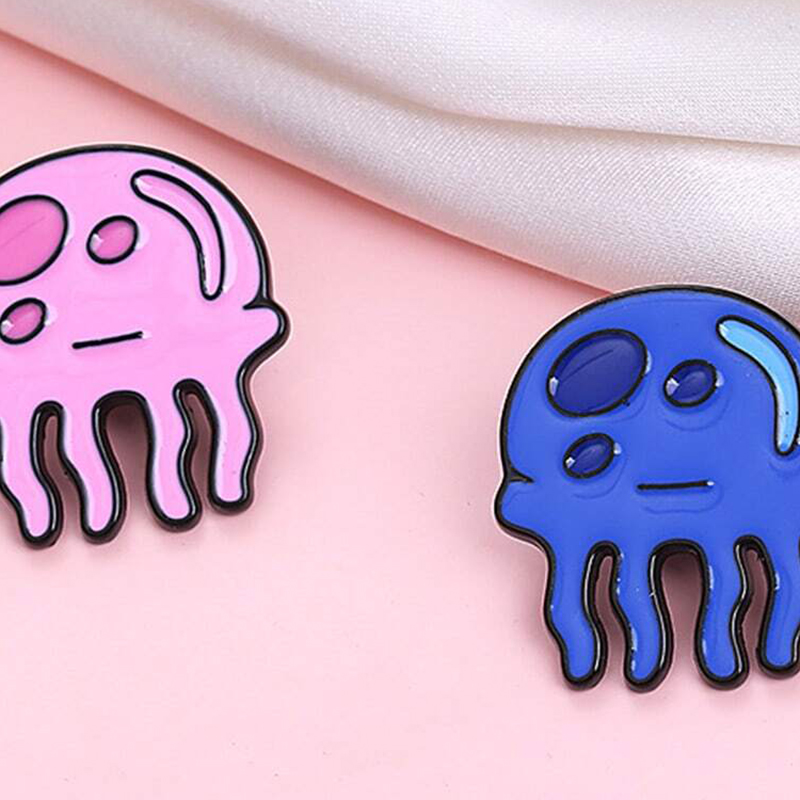 Kawaii Jellyfish Metal Badges  – Embroidery Fish Bewertung und Preis