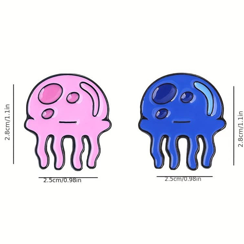 Kawaii Jellyfish Metal Badges  – Embroidery Fish Bewertung und Preis