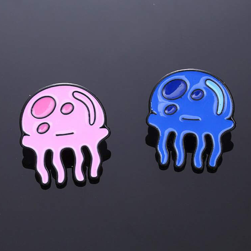 Kawaii Jellyfish Metal Badges  – Embroidery Fish Bewertung und Preis