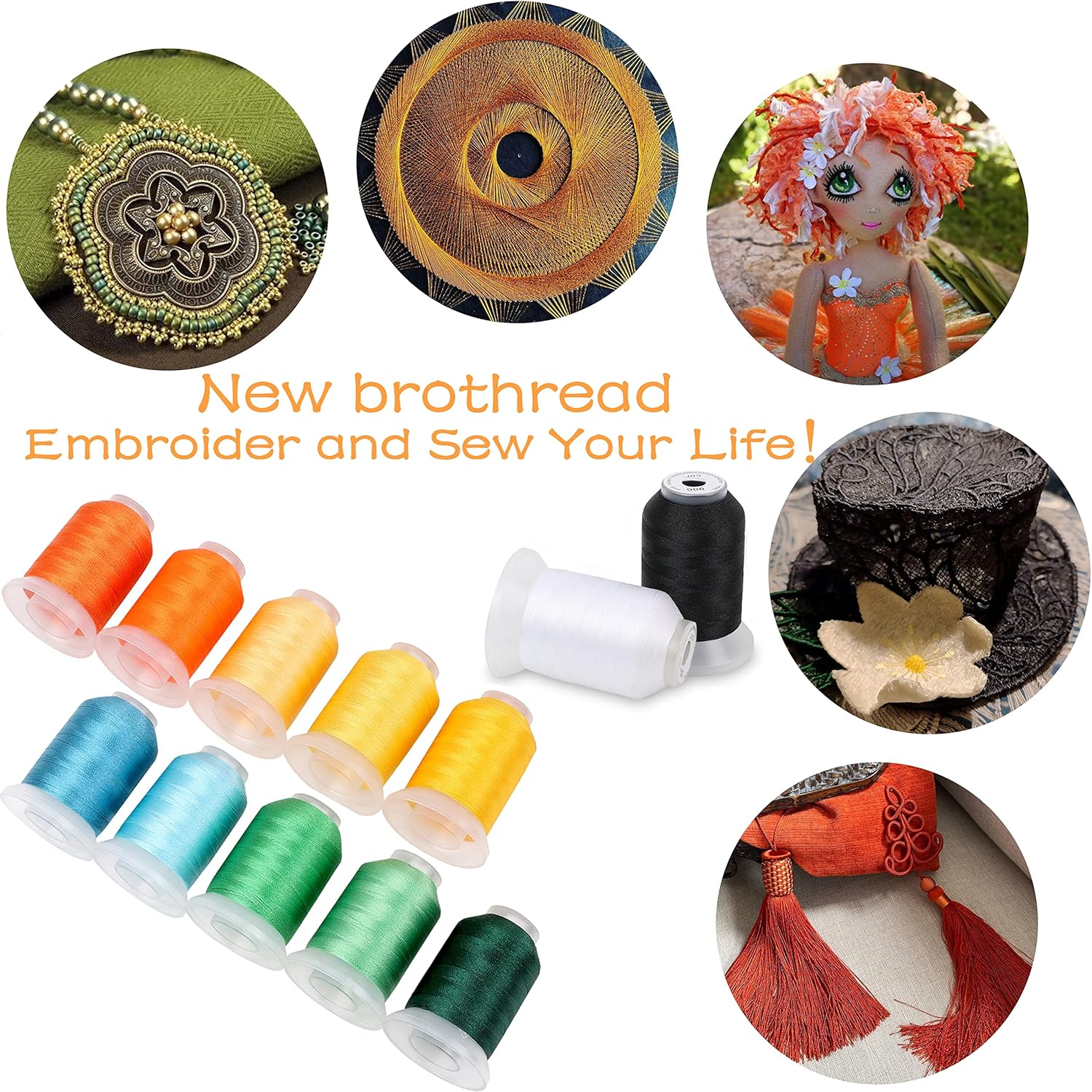 63 Spools Polyester Embroidery – Embroidery Kit Bewertung und Preis