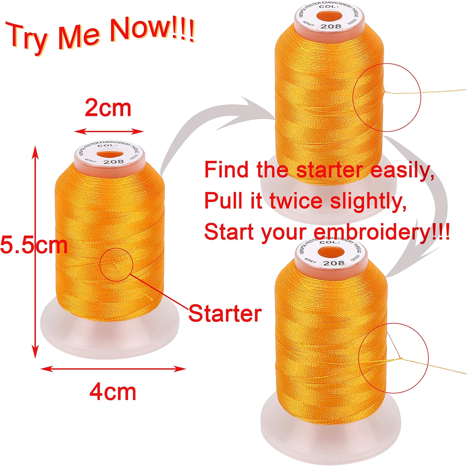 63 Spools Polyester Embroidery – Embroidery Kit Bewertung und Preis