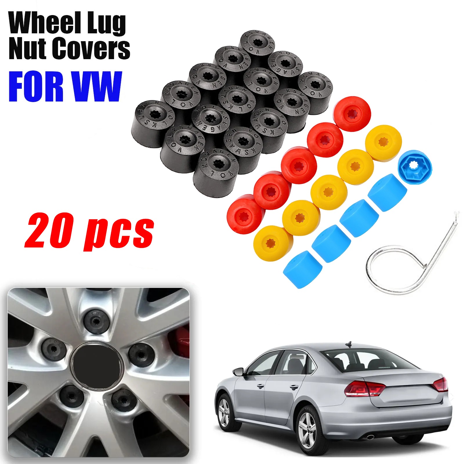 20PCS Car Wheel Lug Nut Covers – Embroidery Removal Bewertung und Preis