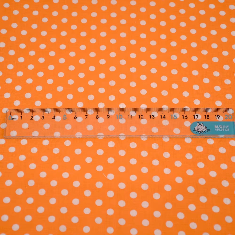 50X150CM White Orange Polka Do – Embroidery Garments Bewertung und Preis