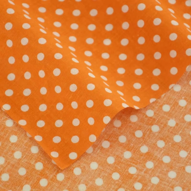 50X150CM White Orange Polka Do – Embroidery Garments Bewertung und Preis