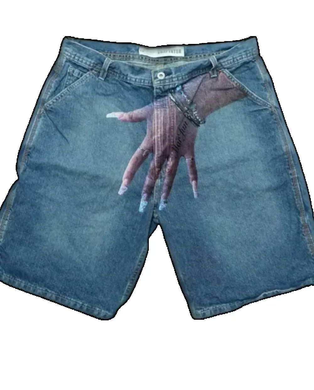 American Y2k Hands Print Short – Embroidery Meaning Bewertung und Preis