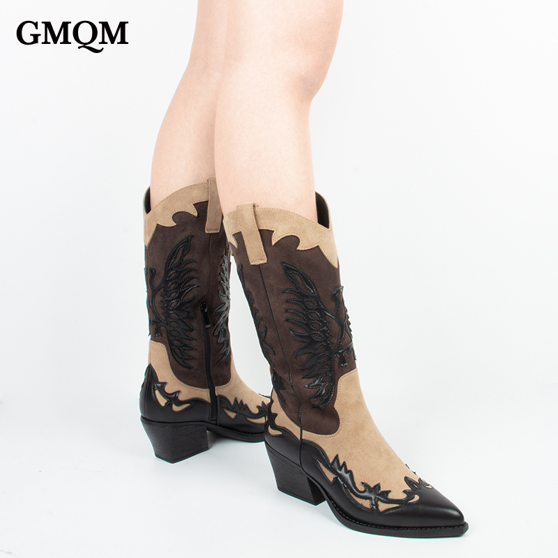 GMQM 2025 Women's Mid Calf Boo – Embroidery Designer Bewertung und Preis