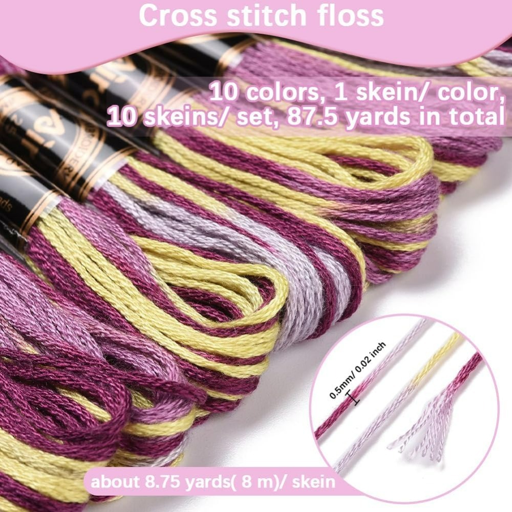6 Strands Purple Variegated Em – Embroidery Kit Bewertung und Preis