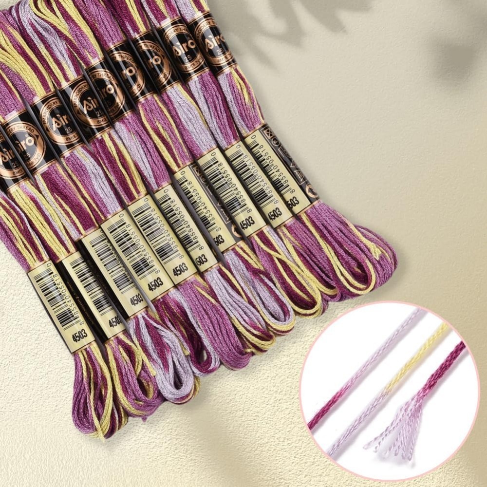6 Strands Purple Variegated Em – Embroidery Kit Bewertung und Preis