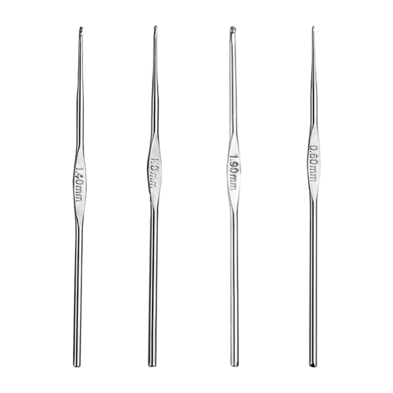 4 Pcs Stainless Steel Crochet  – Embroidery Needles Bewertung und Preis