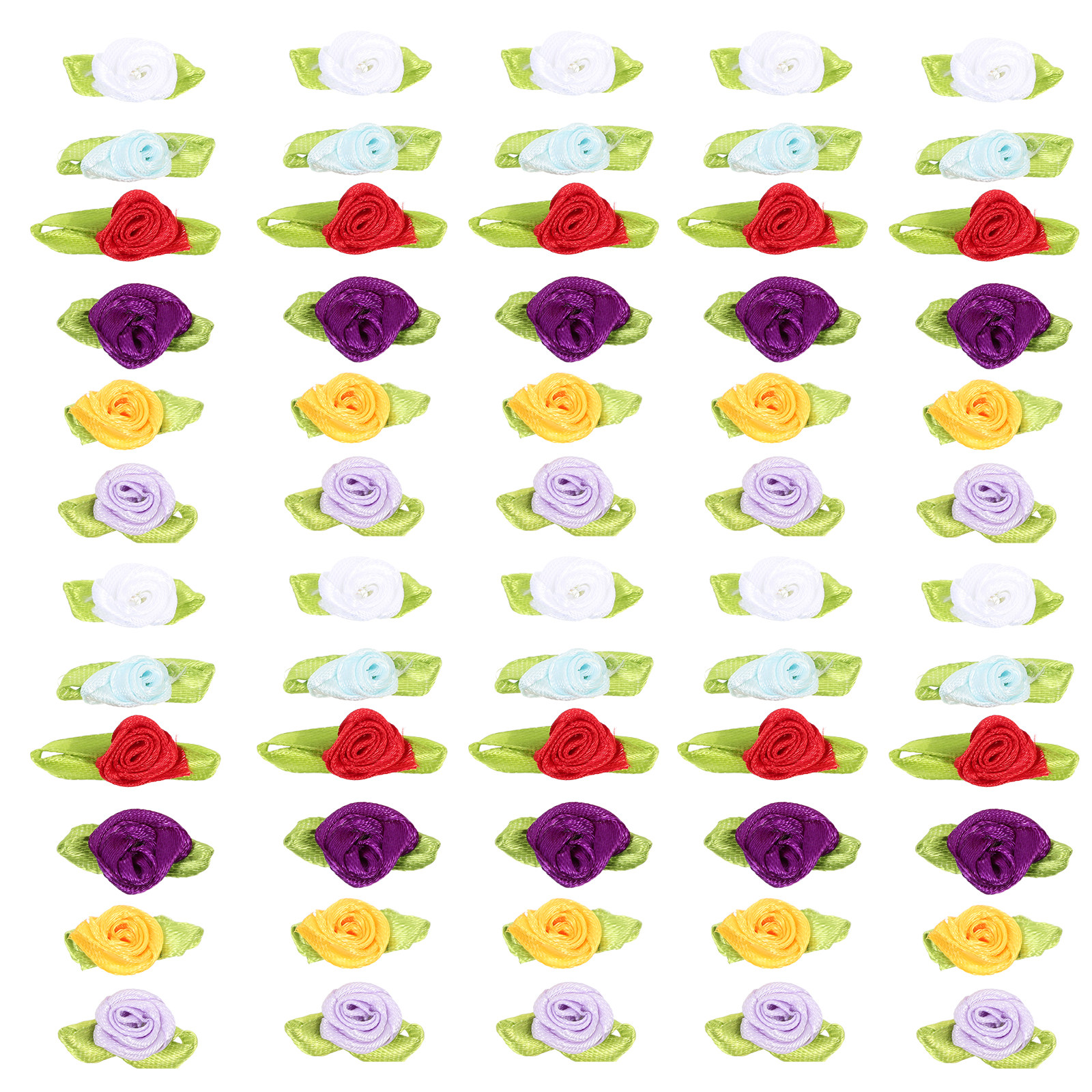 100Pcs Small Rose Ribbon Flowe – Embroidery Bag Bewertung und Preis