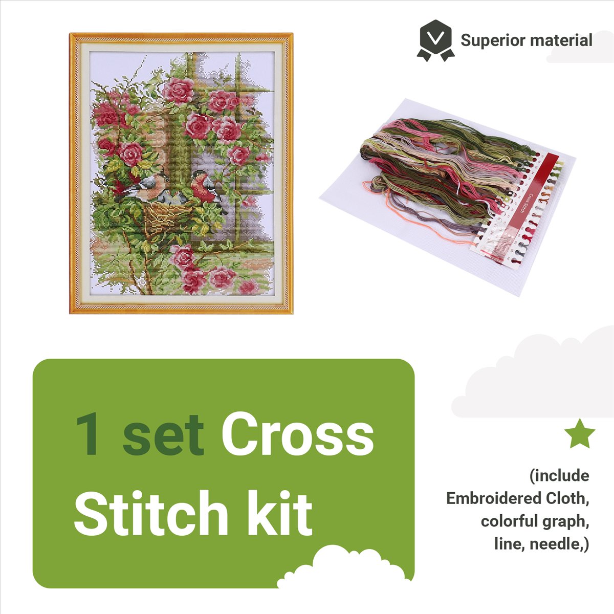 DIY Handmade Needlework Set Em – Embroidery Kit Bewertung und Preis