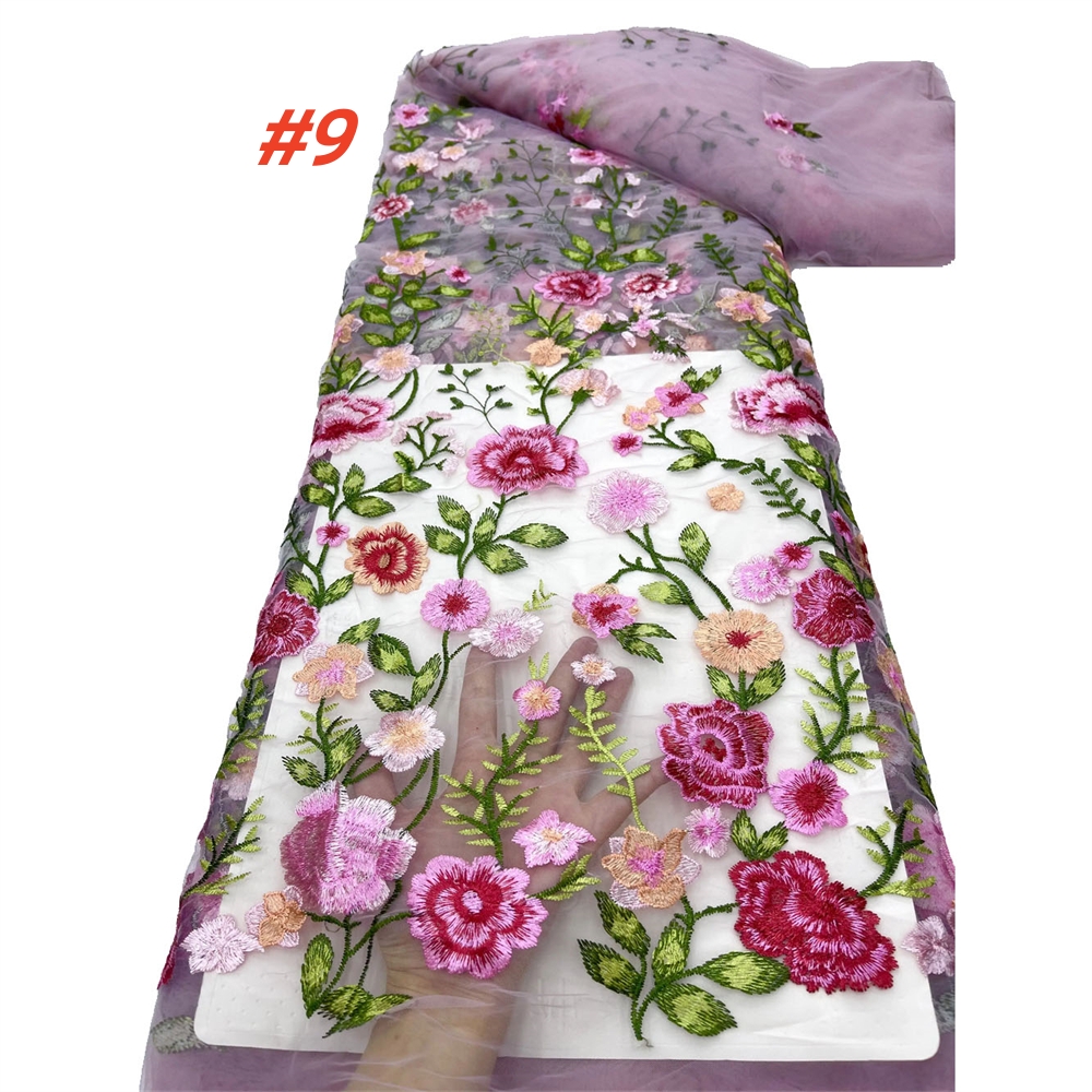 Wholesale French Luxury Mesh E – Embroidery Net Dress Bewertung und Preis