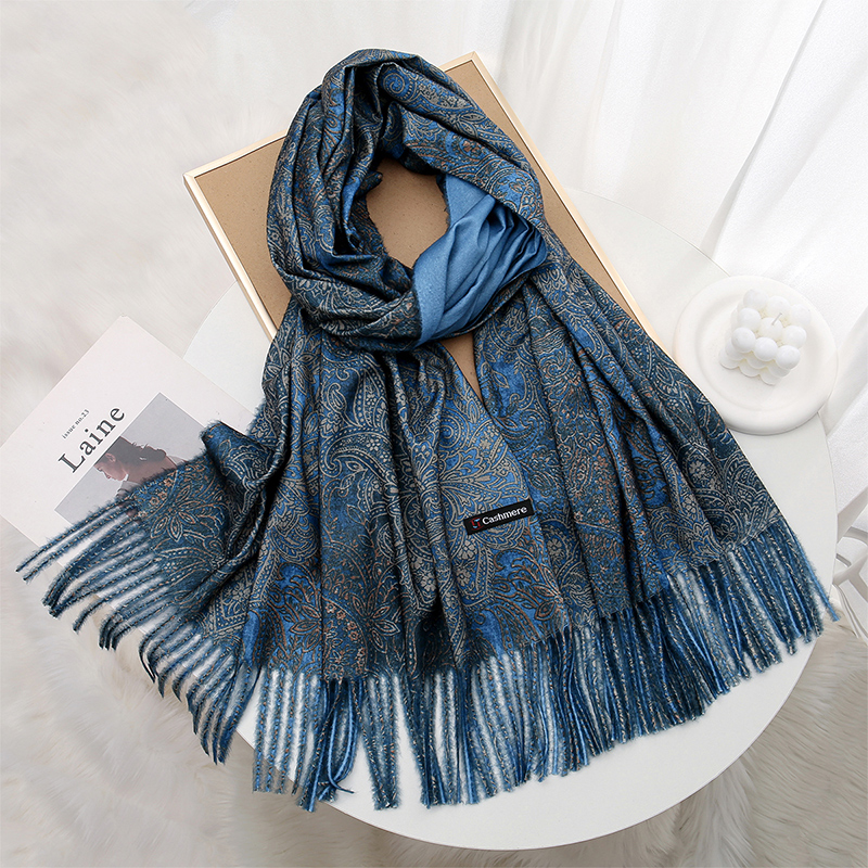 Luxury Paisley Pashmina Shawl  – Embroidery Hijab Bewertung und Preis