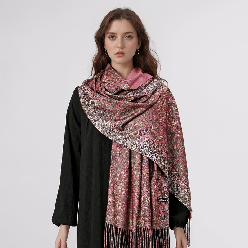 Luxury Paisley Pashmina Shawl  – Embroidery Hijab Bewertung und Preis