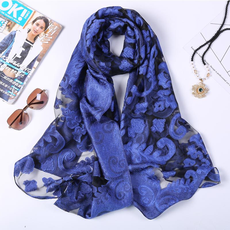 Hot Selling 180*70 Organza Sil – Embroidery Hijab Bewertung und Preis