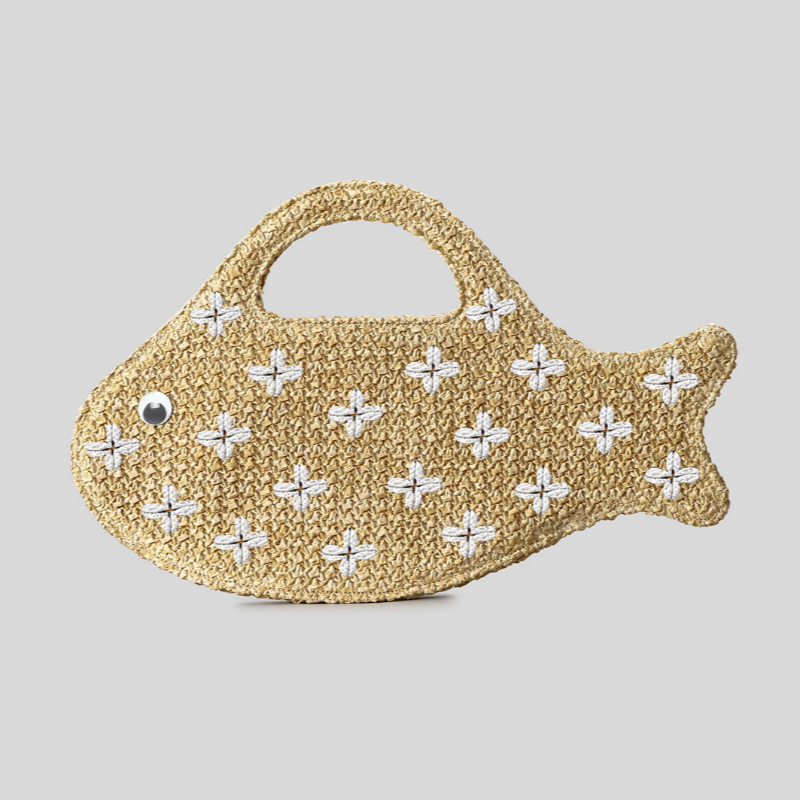 Embroidered Fish Raffia Straw  – Embroidery Fish Bewertung und Preis