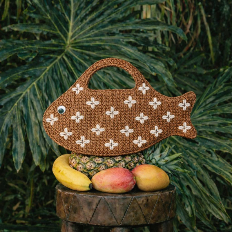 Embroidered Fish Raffia Straw  – Embroidery Fish Bewertung und Preis