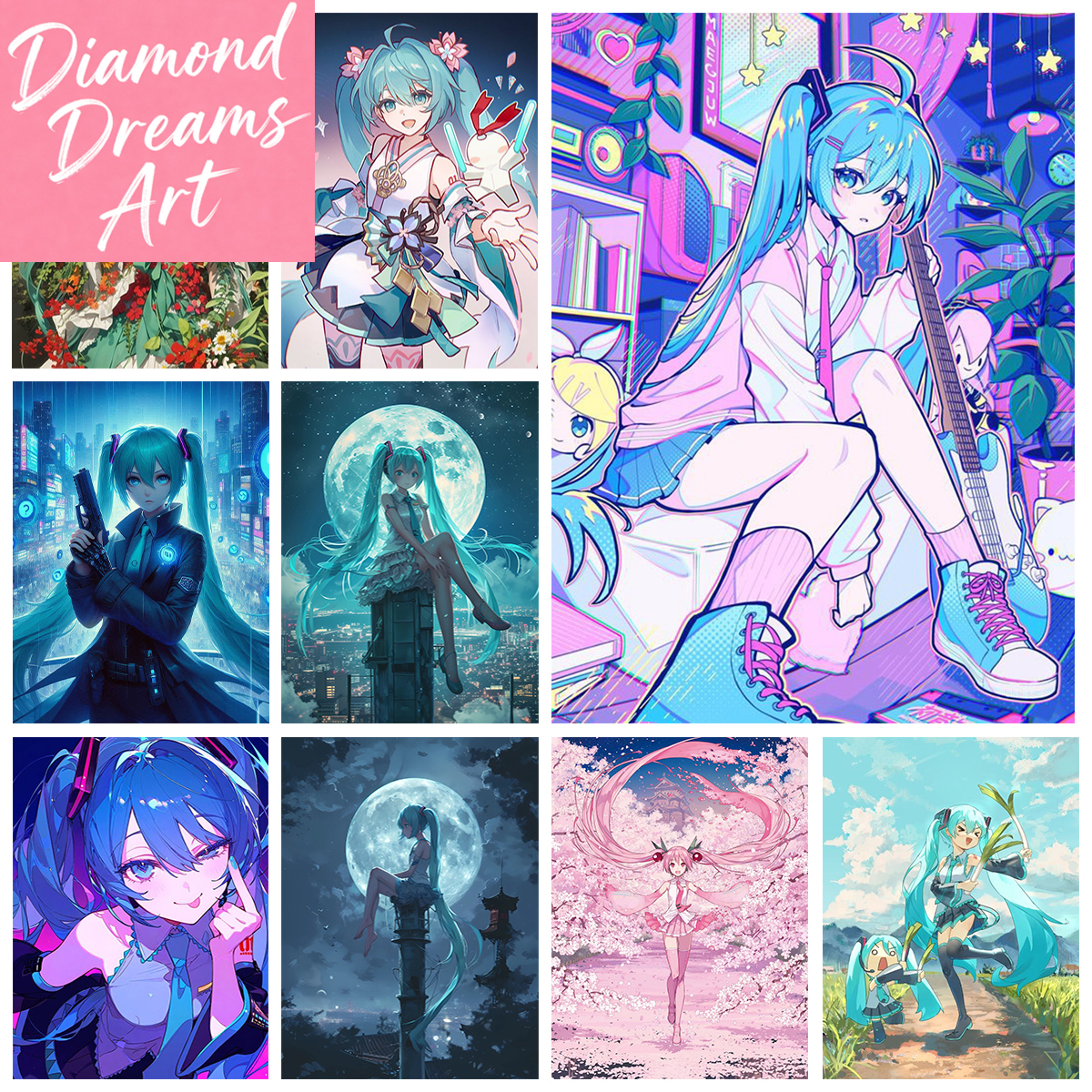 Frameless,Singer Miku DIY Diam – Embroidery Ideas Bewertung und Preis
