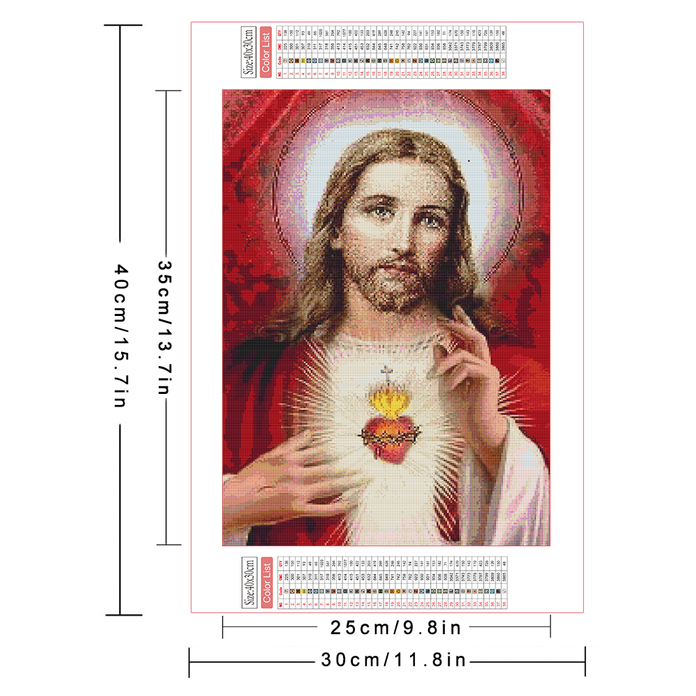 AZQSD Diamond Painting Jesus R – Embroidery Jesus Bewertung und Preis
