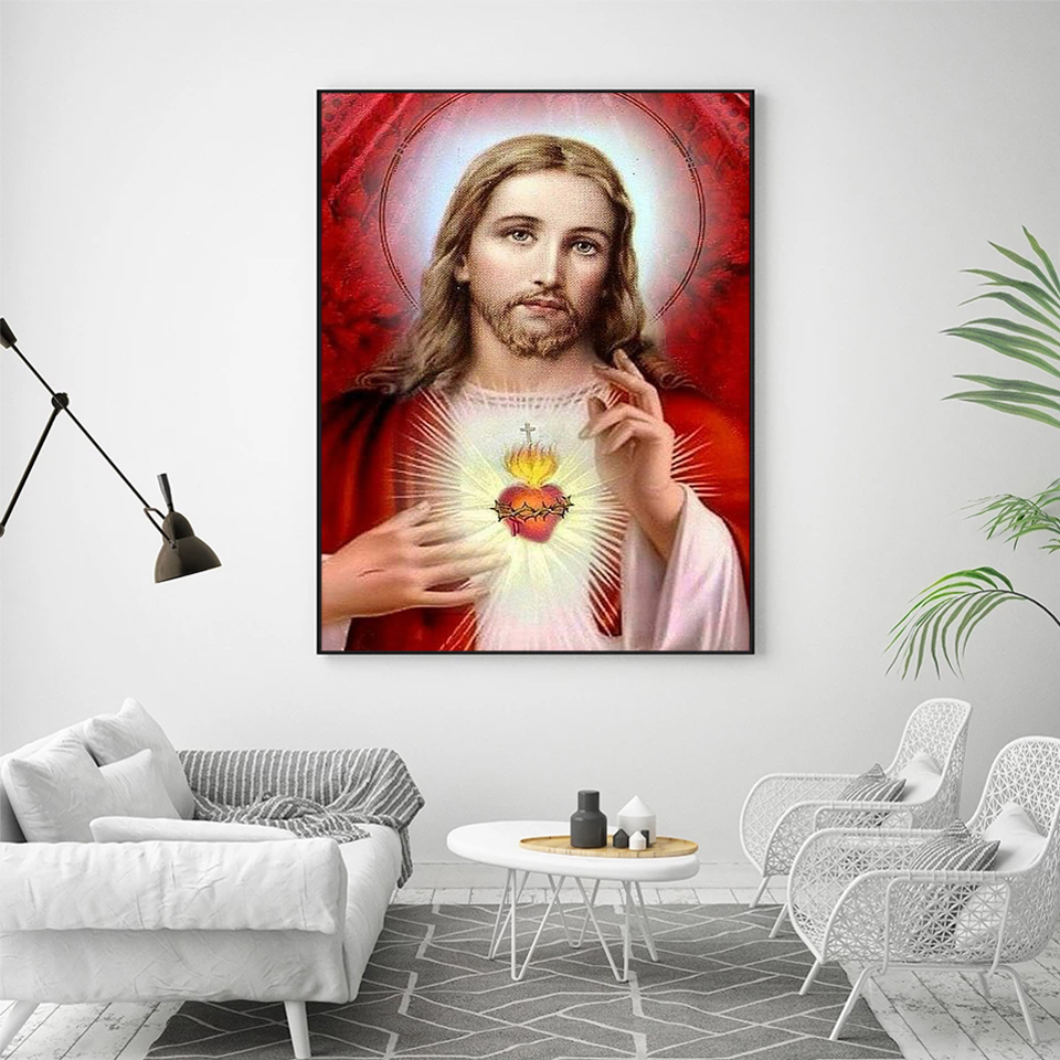 AZQSD Diamond Painting Jesus R – Embroidery Jesus Bewertung und Preis
