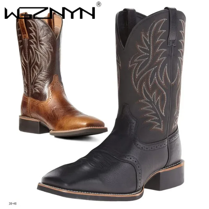 Men High Boots Embroidery Retr – Embroidery Designer Bewertung und Preis