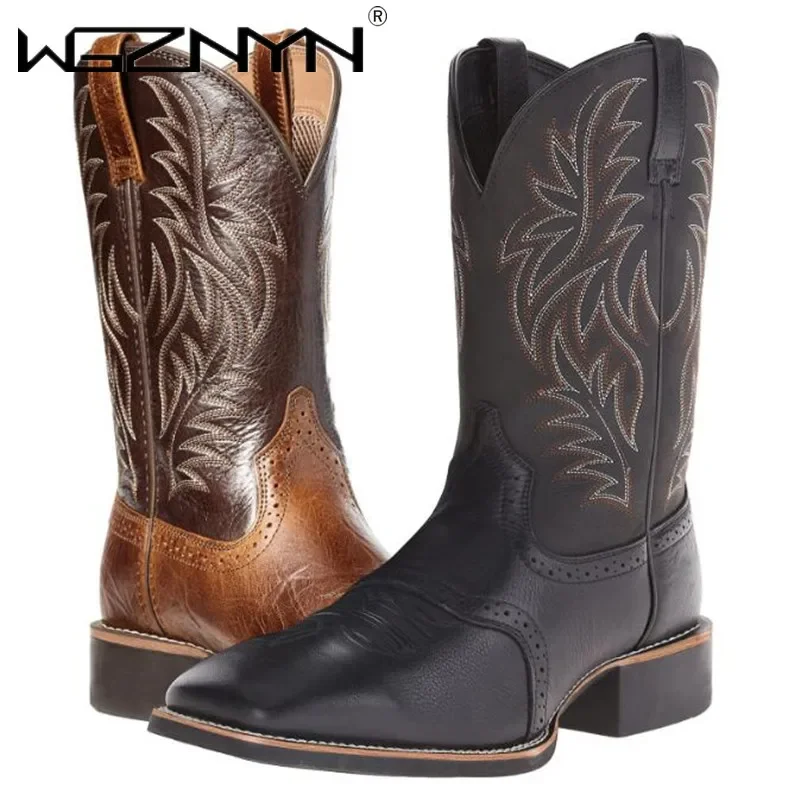 Men High Boots Embroidery Retr – Embroidery Designer Bewertung und Preis