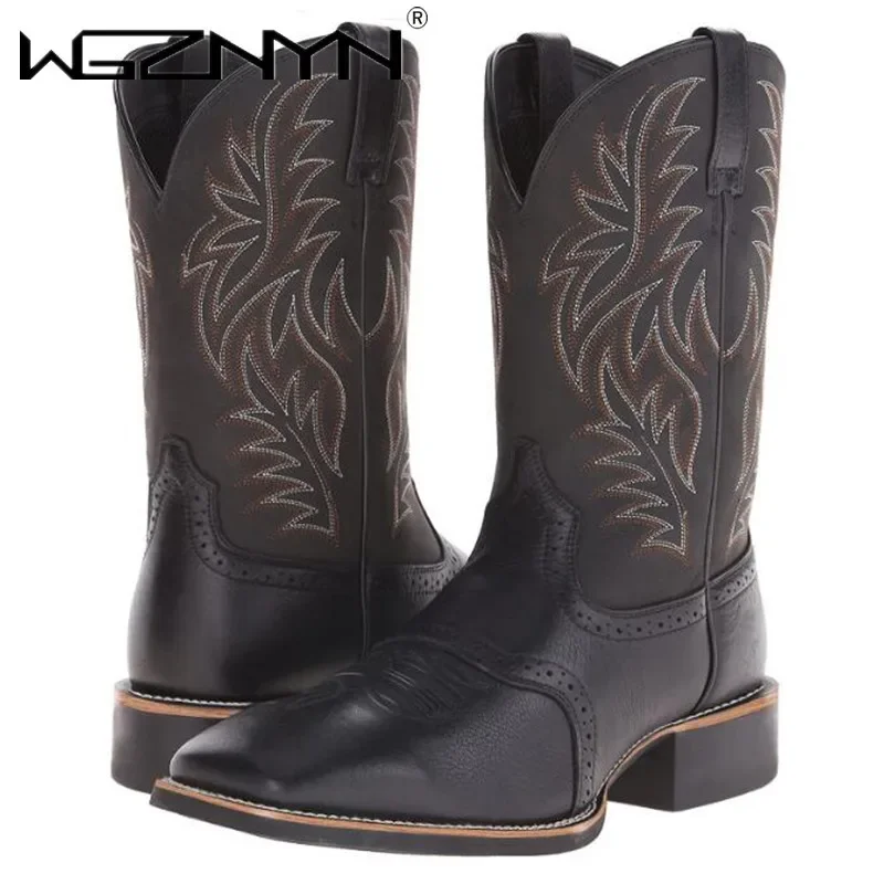 Men High Boots Embroidery Retr – Embroidery Designer Bewertung und Preis