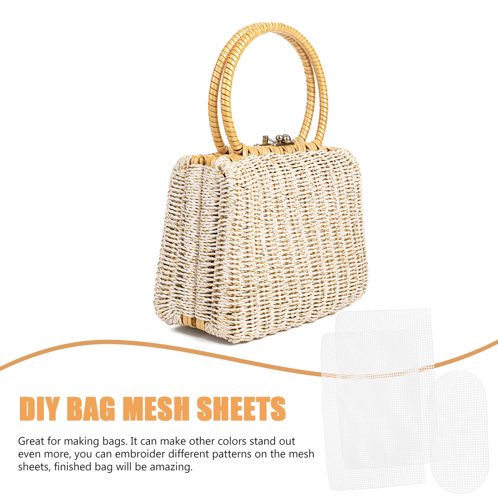 1Set DIY Bag Mesh Sheet Plasti – Embroidery Bag Bewertung und Preis