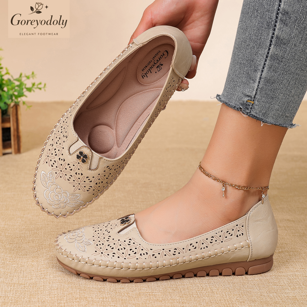 Goreyodoly women loafers flora – Embroidery Designer Bewertung und Preis