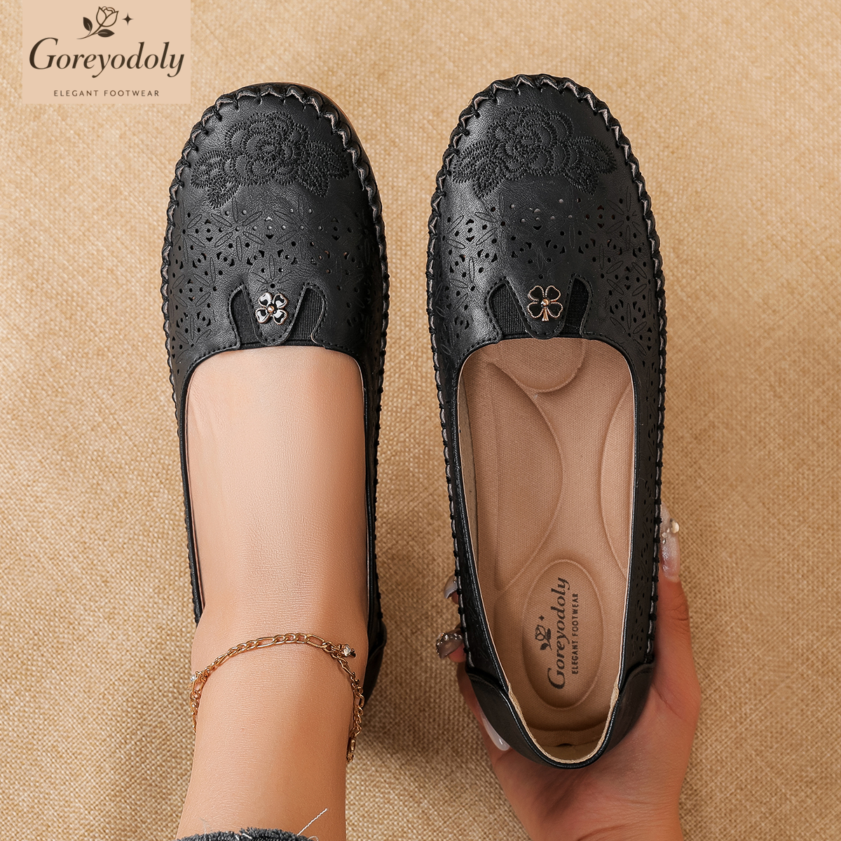 Goreyodoly women loafers flora – Embroidery Designer Bewertung und Preis