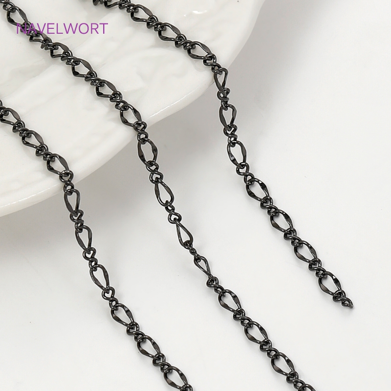 Black Color Oval Thin Chains F – Embroidery Art Bewertung und Preis
