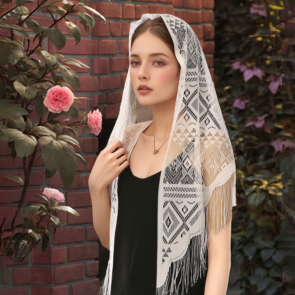 Fashion Lace Embroidery Triang – Embroidery Hijab Bewertung und Preis