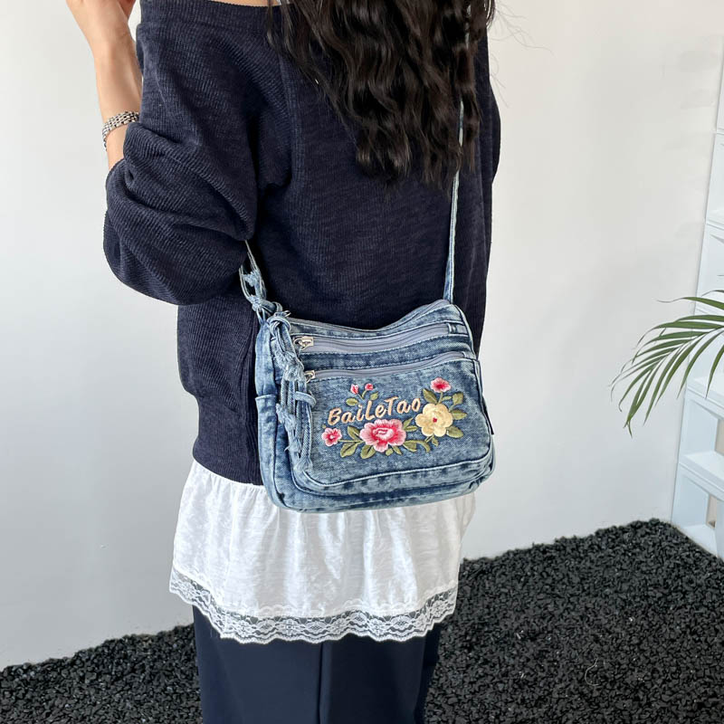 New Lightweight Denim Zipper C – Embroidery Fish Bewertung und Preis