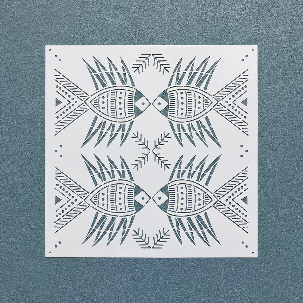 Sashiko embroidery template et – Embroidery Fish Bewertung und Preis