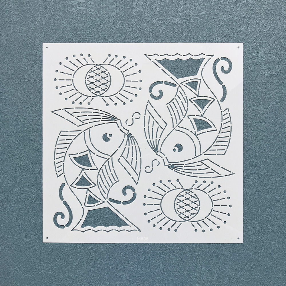 Sashiko embroidery template et – Embroidery Fish Bewertung und Preis