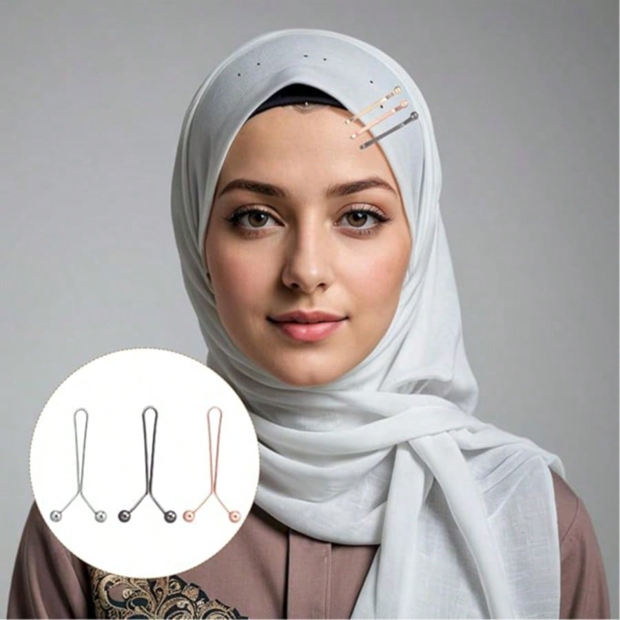 12pcs Women's Scarf Clips Hija – Embroidery Hijab Bewertung und Preis